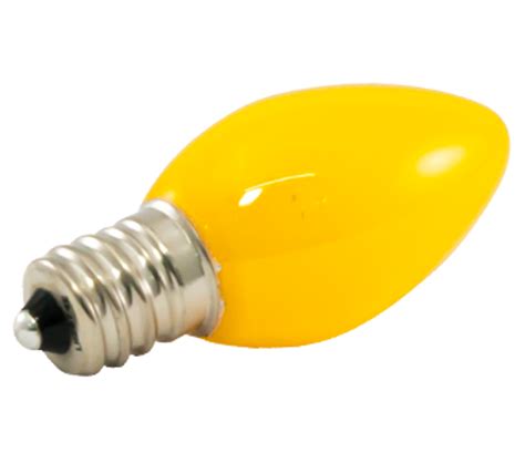 Box Of Decorative Yellow C7 Led Bulbs Aqlighting