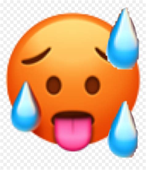 Hot Emoji Calor Hd Png Download Vhv Emoji Emojis