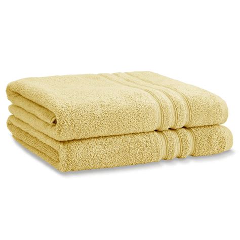 Zero Twist Ochre 2 Piece Bath Sheet Towel Set Ideal