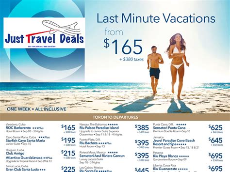 last minute cheap caribbean vacation deals from 165 toronto and ottawa departures