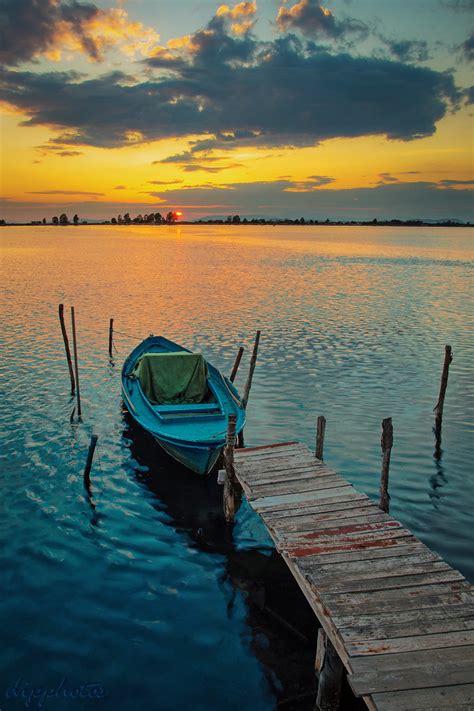 Lagoon Sunset Messolonghi Dipphotos Flickr