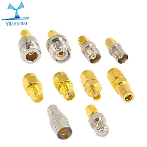 Yilianduo Type Set Sma Adapter Kits Sma Male To N F Bnc Uhf Mcx Smb Tv Tnc Female Straight