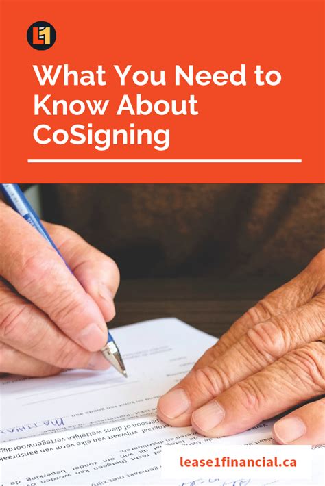 What Is Cosigning When Is Cosigning Required Who Can Cosign What