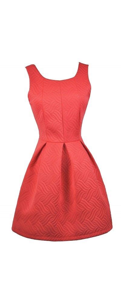 Quilted A Line Bow Back Dress In Bright Red Cute Red Dresses Red A Line Dress Bow Back Dresses