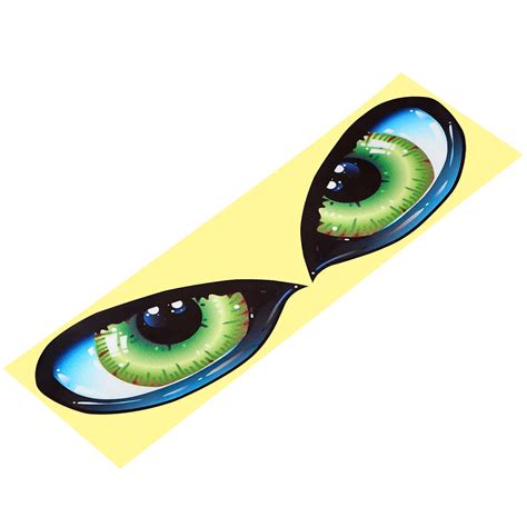 Creative 3d Stereo Reflective Eye Car Sticker Car Styling A Pair For