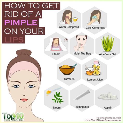 How To Get Rid Of A Pimple On Your Lip Top 10 Home Remedies