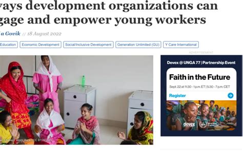 Four Ways Development Organizations Can Engage And Empower Young