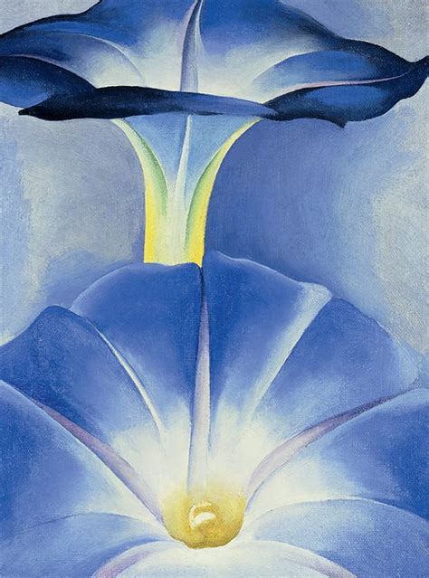 Georgia Okeeffe Blue Morning Glories 1935 Georgia O Keeffe