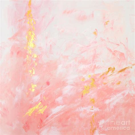 Rose Gold Abstract Painting Painting Art Collectibles Trustalchemy Com