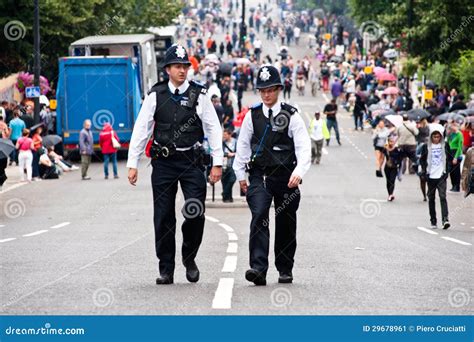 Policemen In London Patroling The Streets Editorial Photo Image Of