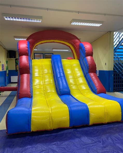 Tobogán Doble Pro Juego Inflable Talbot 5x3 Mts