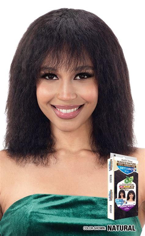 Naked Nature Brazilian Natural 100 Human Hair Wet And Wavy Wig Baltic W