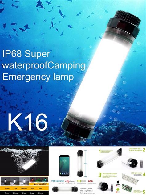 Visit To Buy Waterproof Flashlight Camping Lantern Emergency Light