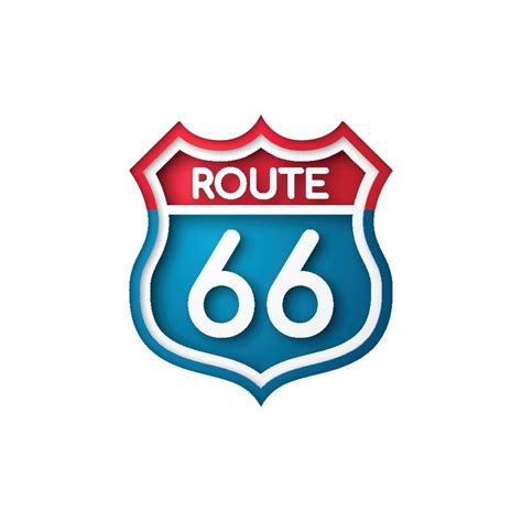 Road Sign Route 66 2513918 Vector Art At Vecteezy