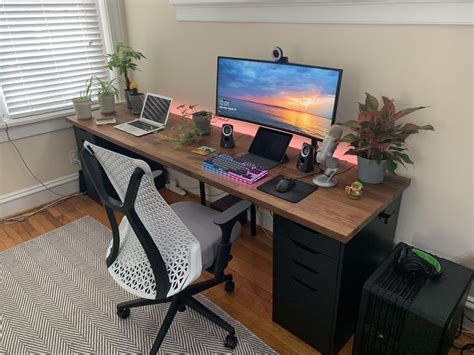 My Pc Mac Setup Best Ergonomic Office Chair Home Office Setup