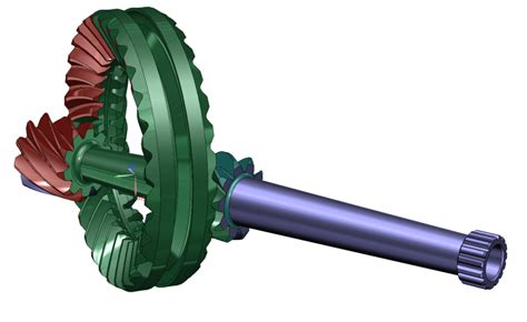Hypoid Drive Axle Gear With Dual Input 3d Cad Model Library Grabcad