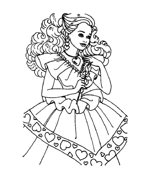 princess coloring pages barbie princess  color