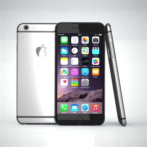 Apple Iphone 6 Xl Smartphone 3d Model Game Ready Obj 3ds Fbx Lwo