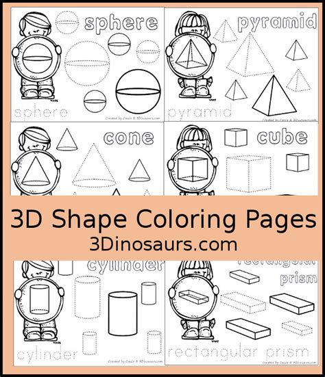 3d Coloring Pages For Kids