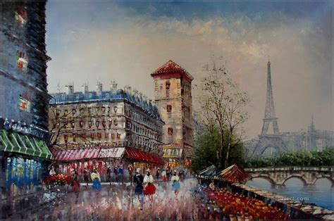 Yxj037fb Impressionism Paris Scenes Painting In Oil For Sale
