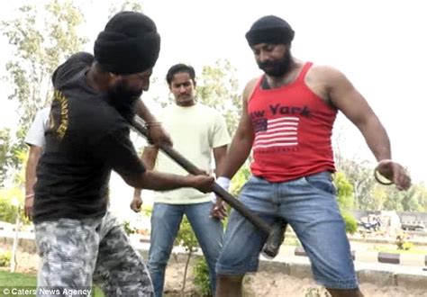 Indias Man Of Steel Endures A Sledgehammer To His Privates Daily