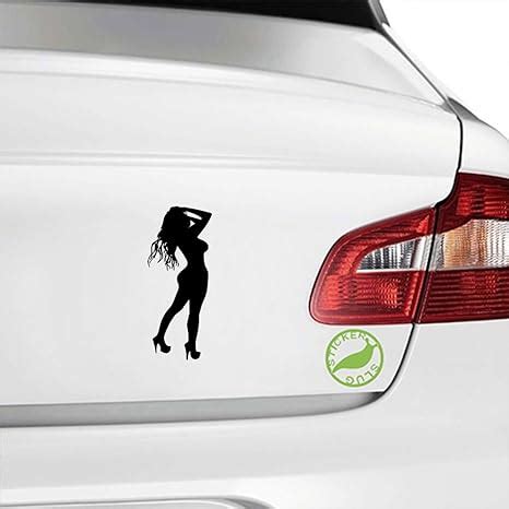 Amazon Com Sexy Girl Silhouette Decal Sticker Black Inch Reversed Home Kitchen