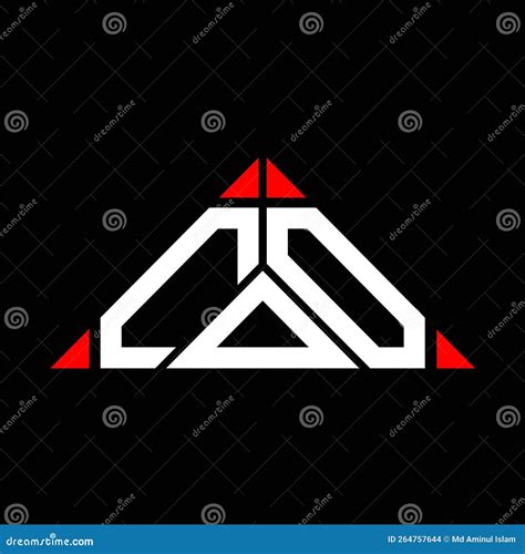 Coo Letter Logo Creative Design With Vector Graphic Stock Vector