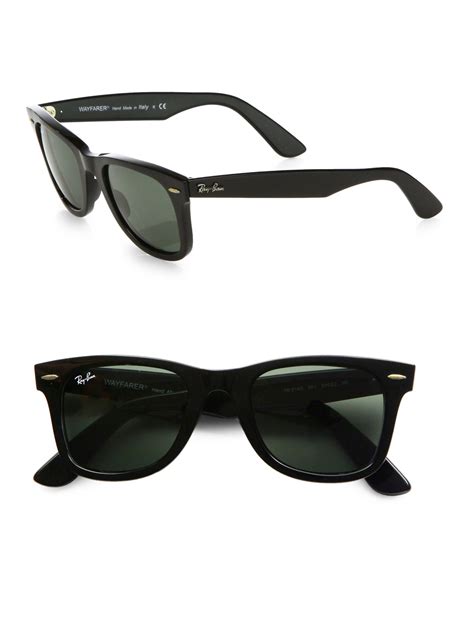 Ray Ban Classic Wayfarer Sunglasses In Black For Men Lyst