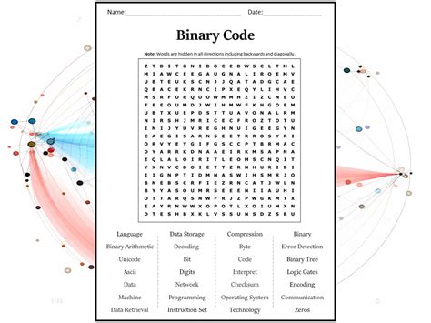 Binary Code Word Search Puzzle Worksheet Activity Teaching Resources