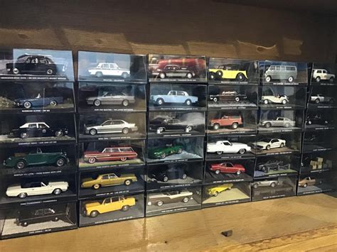 James Bond Car And Magazine Collection Massive Collection Of 135 Mint