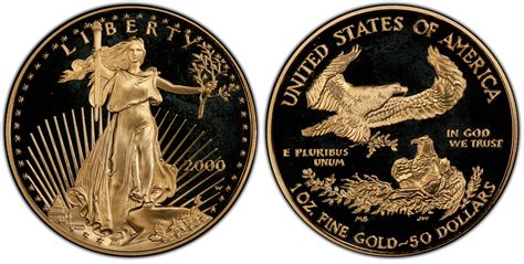 Images Of Gold Eagles 2000 W 50 Gold Eagle Dcam Pcgs Coinfacts