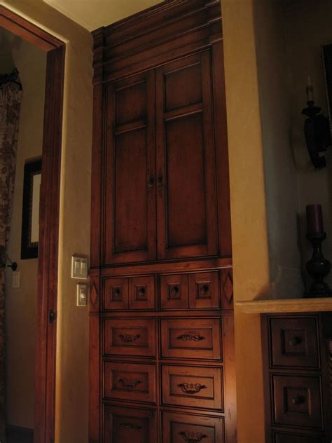 Hand Crafted Custom Alder Built In Armoire By Ps Woodworking