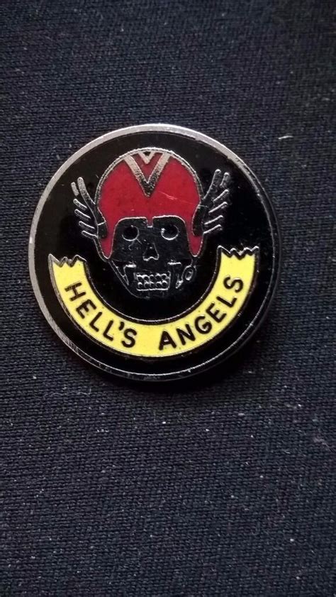 Motorcycle Club Pin Badge Hells Angels In Tipton West Midlands
