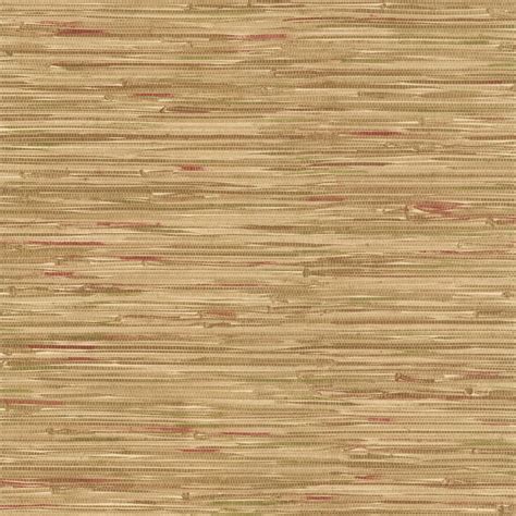 Brewster Faraji Light Brown Faux Grasscloth Vinyl Peelable Wallpaper