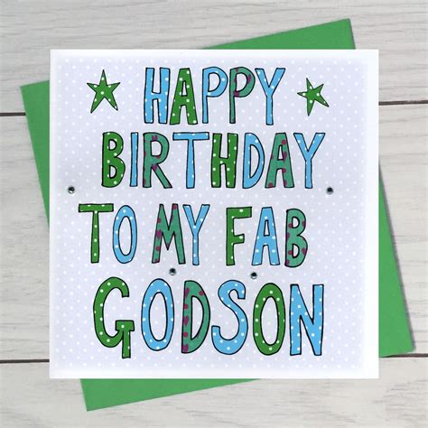 Personalised Godson Birthday Book Card By Claire Sowden Design Happy Birthday Godson Birthday