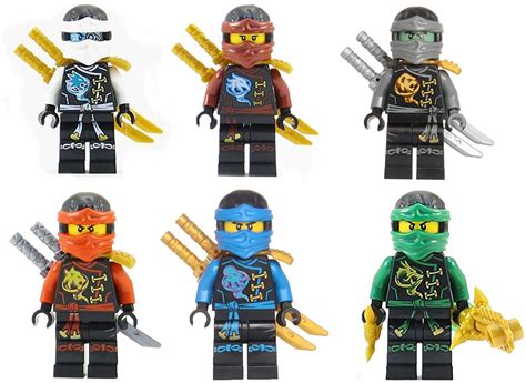 Lego Ninjago Ninjas Set Of 6 Lloyd Nya Zane Cole Jay Kai Skybound