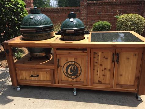 40 Big Green Egg Outdoor Kitchen Ideas Built In And Island Designs