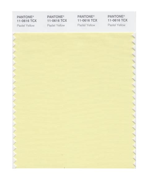 Pantone 11 0616 Tcx Swatch Card Pastel Yellow Design Info