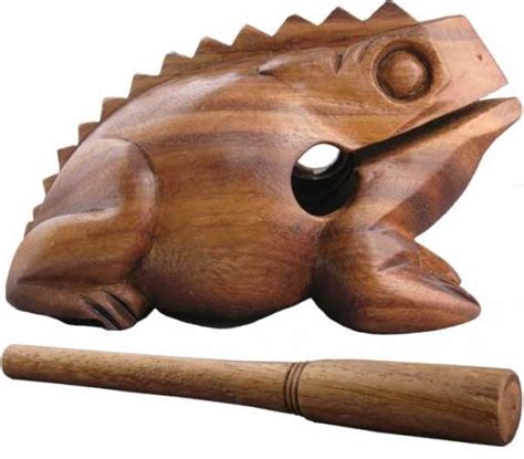 Extra Large Wooden Percussion Frog Frog Instrument 7 In