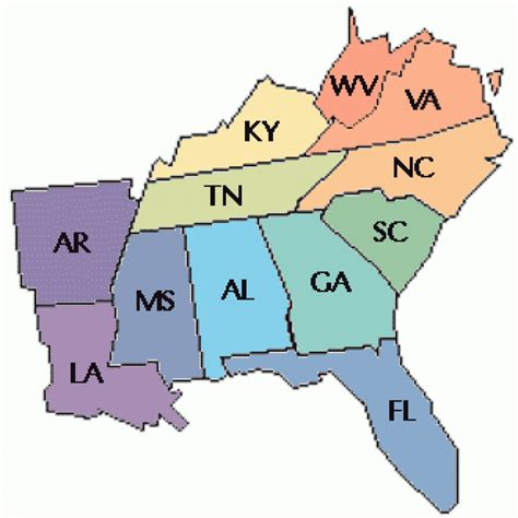 Printable Map Of Southeast Usa Printable Us Maps Free Printable Map