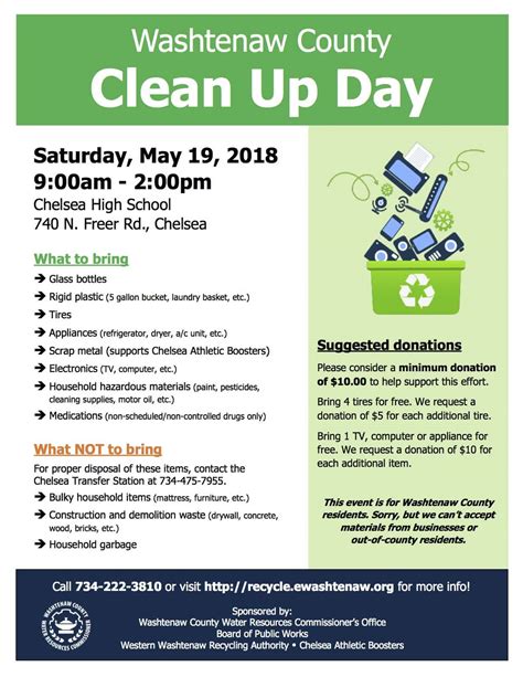 County Clean Up Day Western Washtenaw Recycling Authority