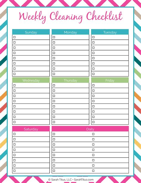 Cleaning Planner Printable