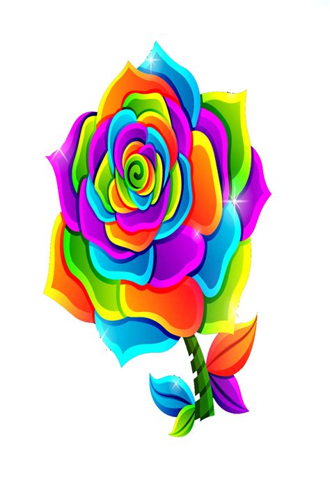 How To Draw Rainbow Rose Drawing Marketing Hypes