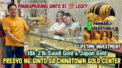 2023 Pricelist Ng Gold Sa Chinatown Gold Center Bagsakan Ng Ginto 100