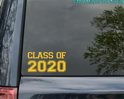 Class Of 2020 Vinyl Decal Sticker Graduation High School Etsy