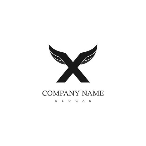 Premium Vector Wings Logo With X Initial