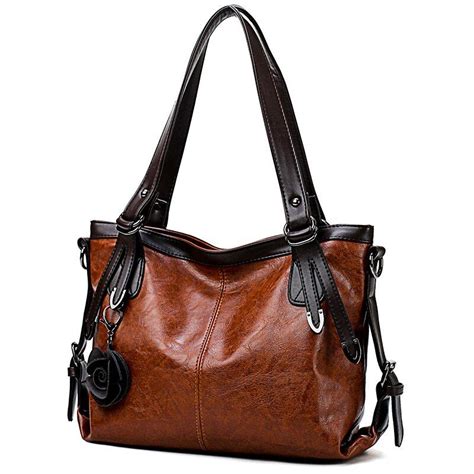Designer Pu Leather Tote Bags For Women Casual Ladies Crossbody Handbag