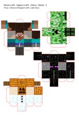 Mattel minecraft mini figuren blindbox. Minecraft Papercraft Chess | Birthday party ideas | Pinterest | Papercraft, Chess and Minecraft ...