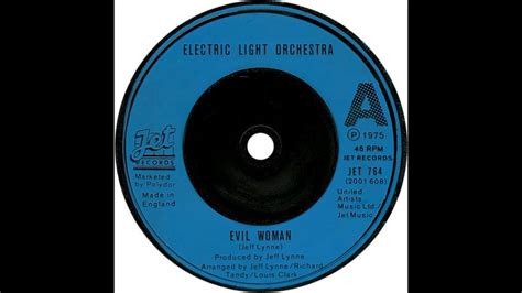 Electric Light Orchestra Evil Woman 1975 Hq Youtube