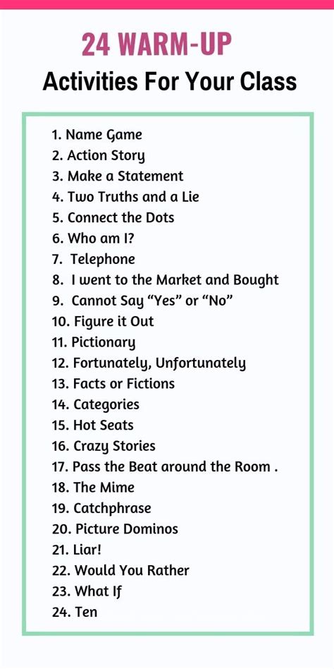 Top 25 | english speaking activity. 24 Warm-up Activities for Students to Speak up | Public ...